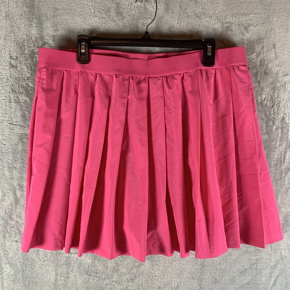 Ideology Women's Skort 1X Pink Pleated Pocket Shorts Tennis Pickleball Plus NWT